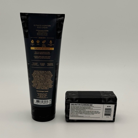 Bath & Body Works Vanilla Noir Men’s Collection Body Care Gift Set NWT - Picture 2 of 3